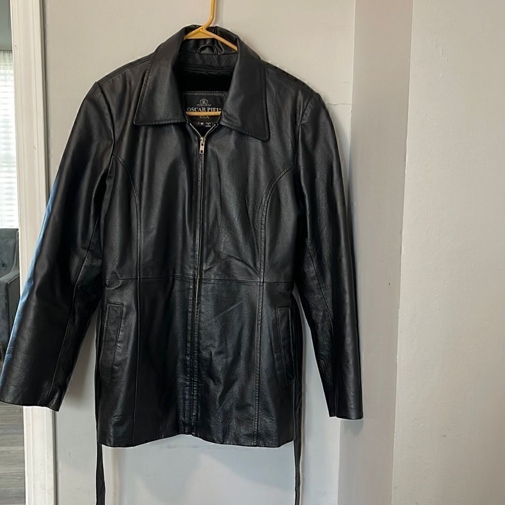 ÓSCAR PIEL LEATHER JACKET 